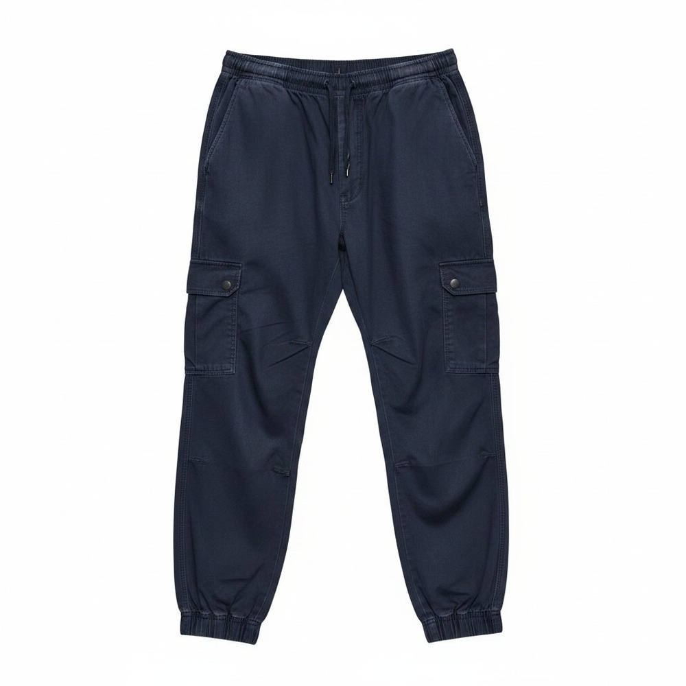 Banana Republic Cargo Jogger Pants Women XL Navy Blue Utility Tencel Casual